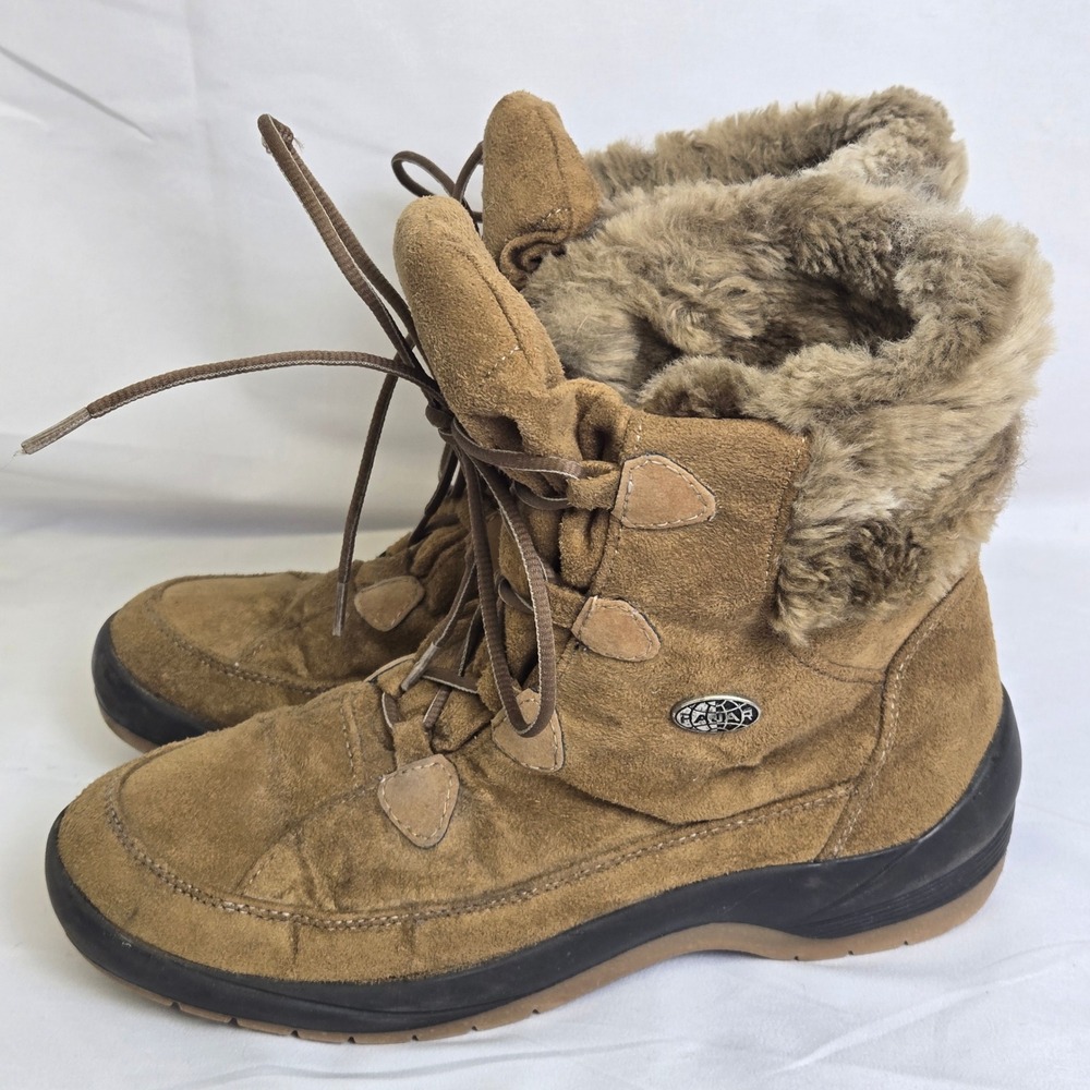 Pajar Faux Fur Lined Winter Boots, Women's Size 38 US 7, Canadian Hiking Utility